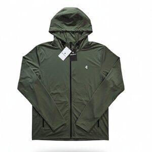 NWT | Maison Misfits 15 Olive Green Full-Zip Hooded Athletic Jacket | 2XL